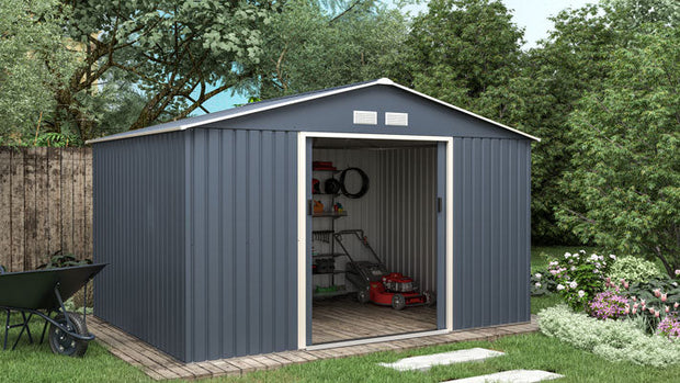 Abri de jardin métal 8.67m² – Prix d’usine