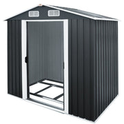 Abri de jardin en métal gris 257x205x177cm