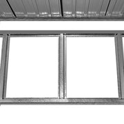 Abri de jardin en métal gris 257x205x177cm