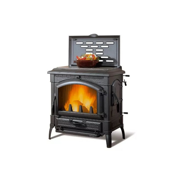 Poêle à Bois avec Chauffe Plat Isotta Con Cerchi Evo – 11,9 Kw