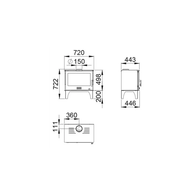 Poêle à Bois Sena Plus - 12 Kw