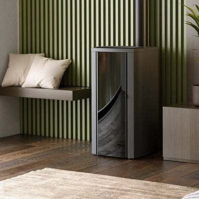 Poêle à Granulés Étanche Cristallo Silenzio Up - 9,2 Kw